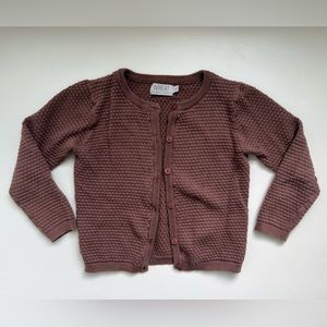 Girls Wheat Clothing brown cardigan (4T)
